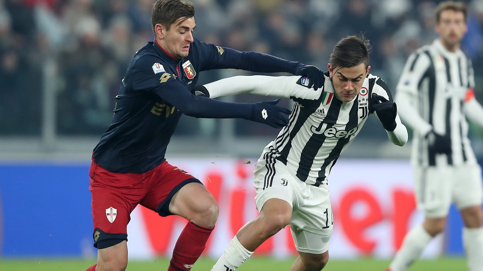 Petar Brlek in azione contro la Juventus