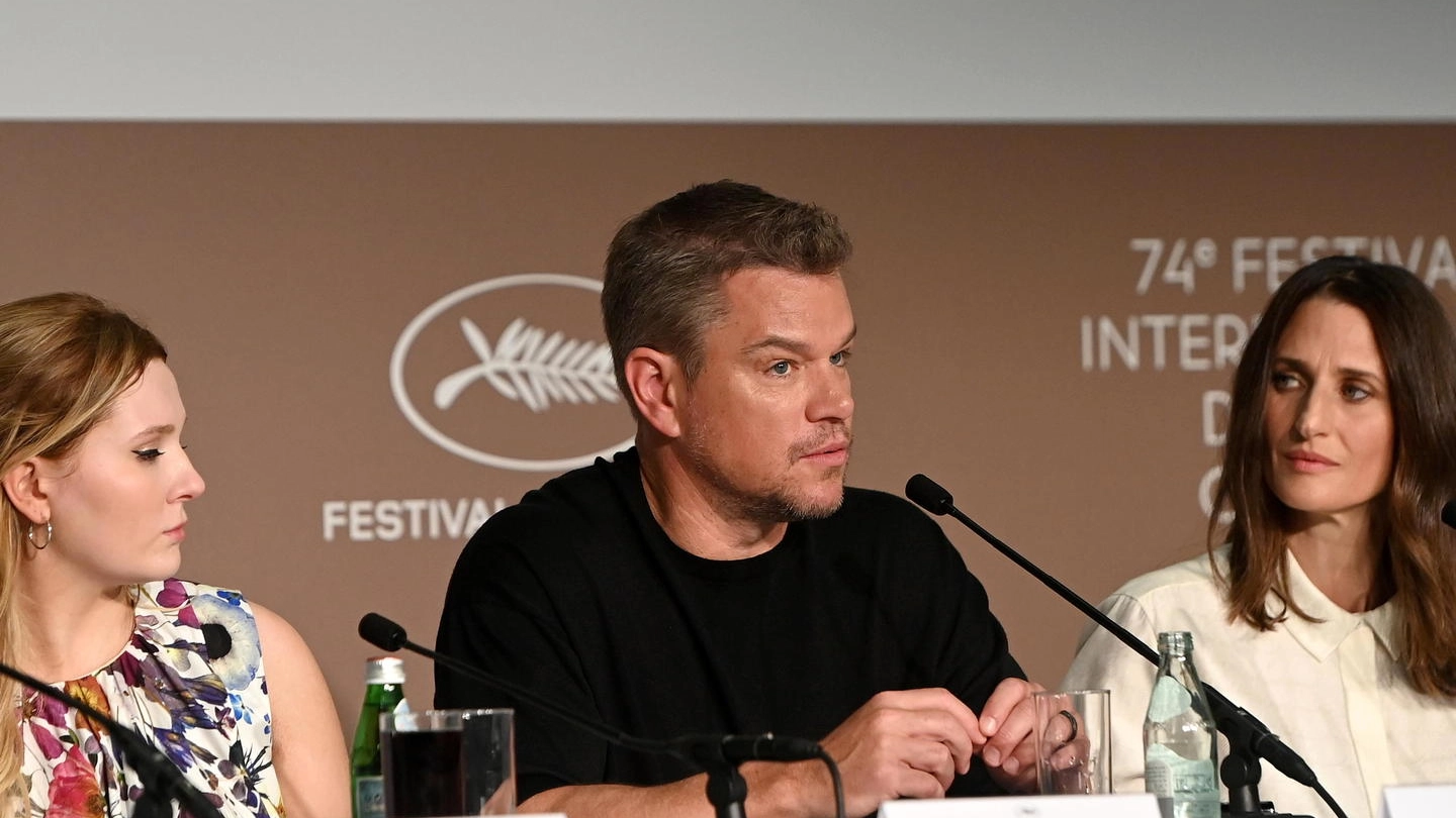 Matt Damon alla conferenza stampa di "Stillwater"