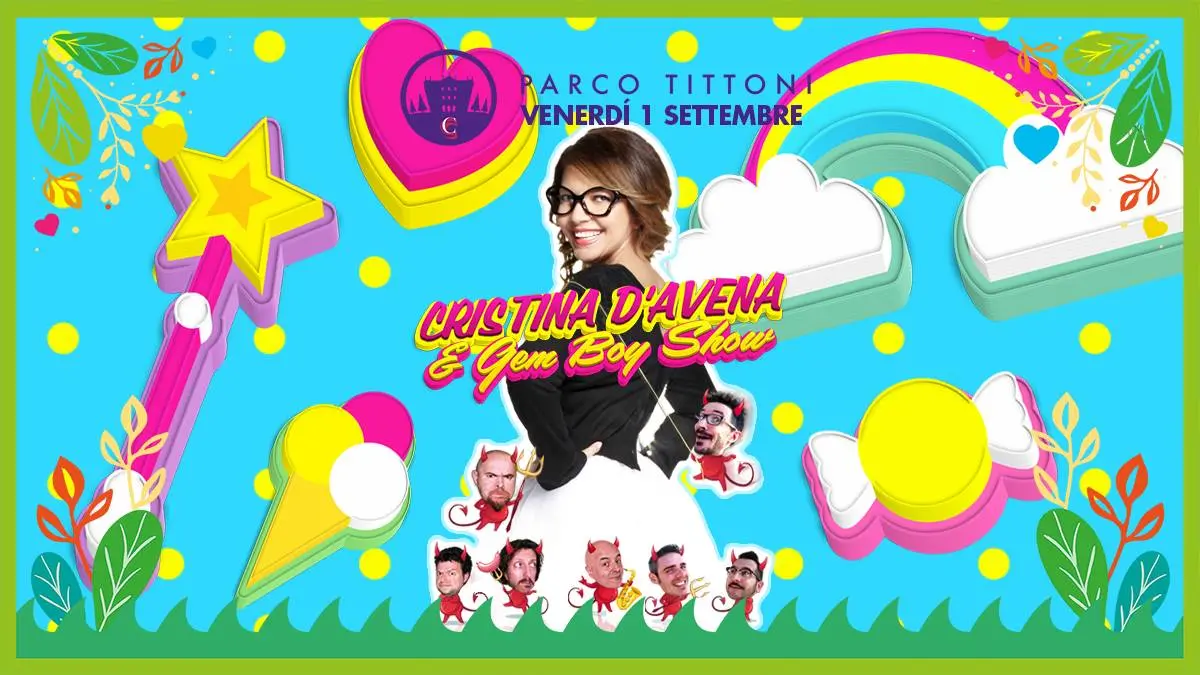 Cristina D'Avena e i Gem Boy in concerto al Parco Tittoni
