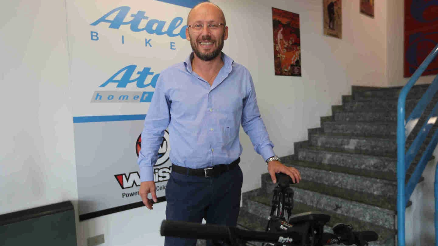 Massimo Panzeri, amministratore delegato di Atala, che ha realizzato la Papa bike (Rastelli)