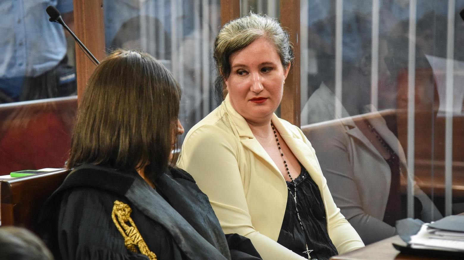 Alessia Pifferi in tribunale per l’udienza del processo d’appello