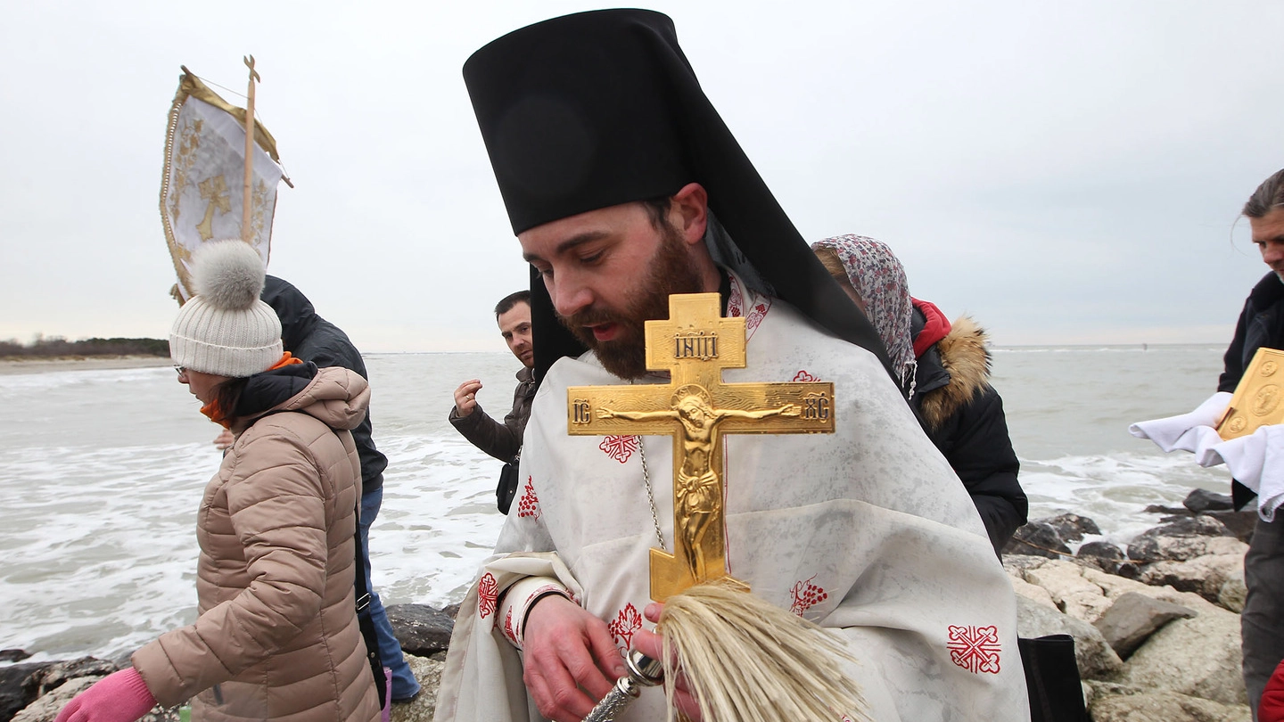 Un membro della chiesa ortodossa in Italia, non coinvolto nella protesta