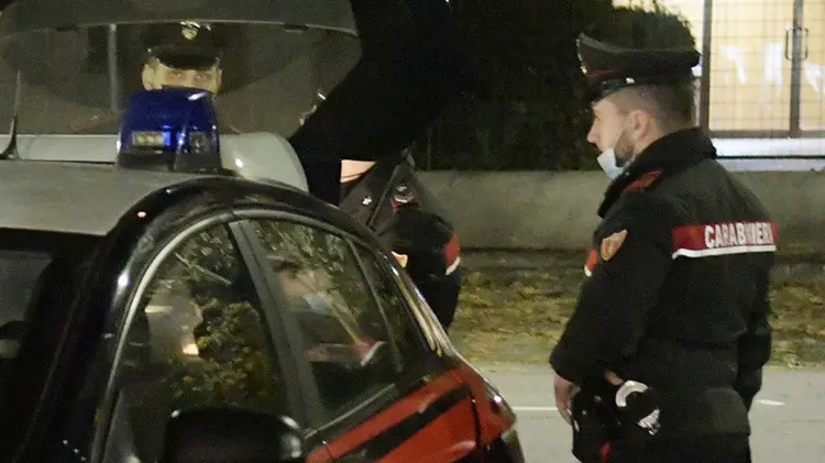 L'intervento dei carabinieri L'intervento dei carabinieri