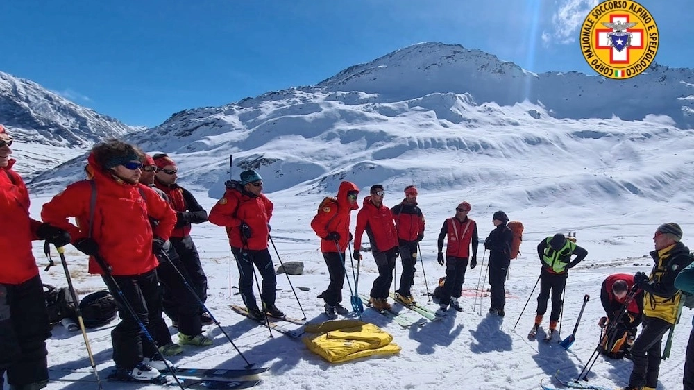 L'esercitazione del Soccorso Alpino al Passo dello Spluga