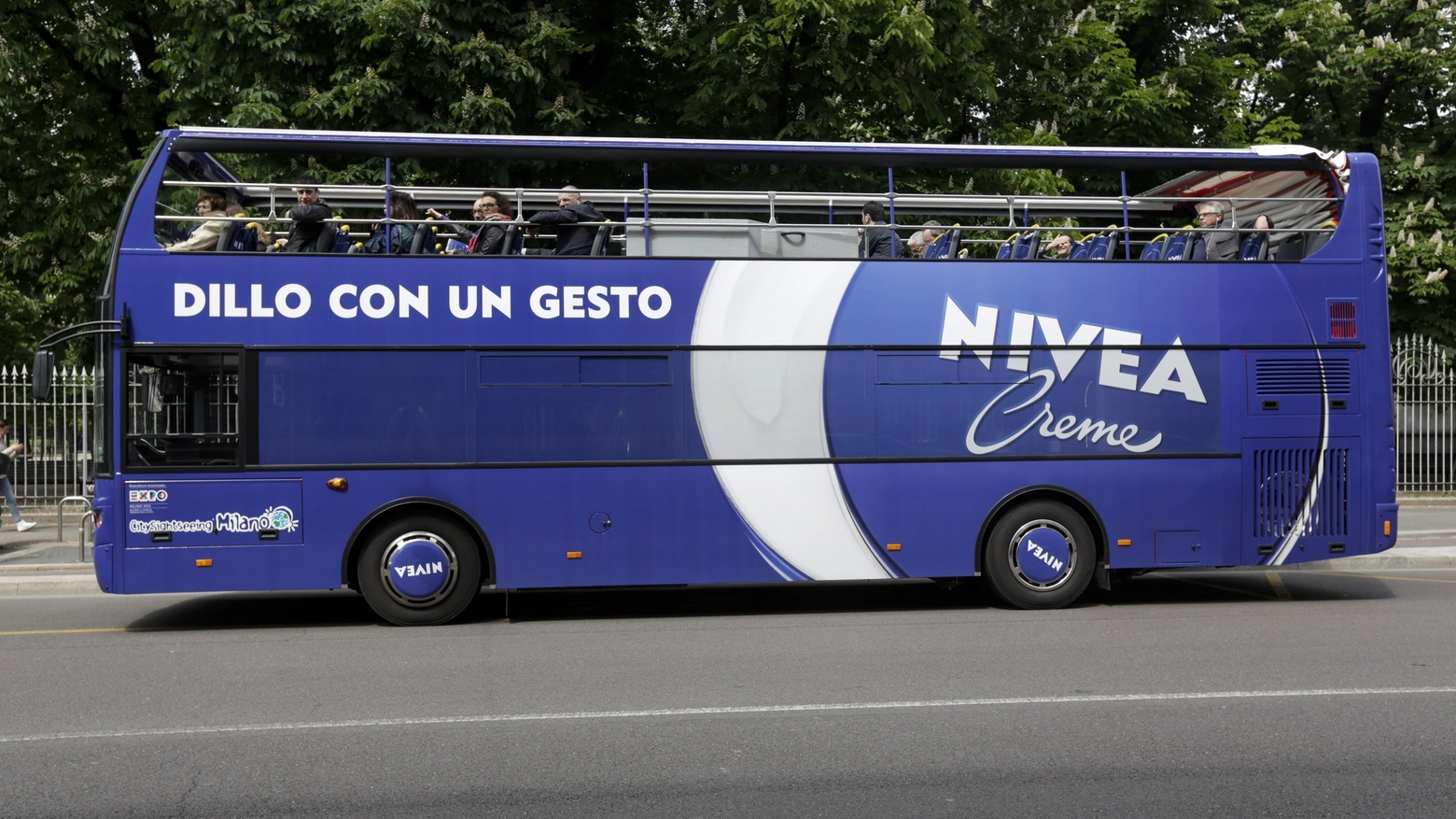 Nivea Blue Bus