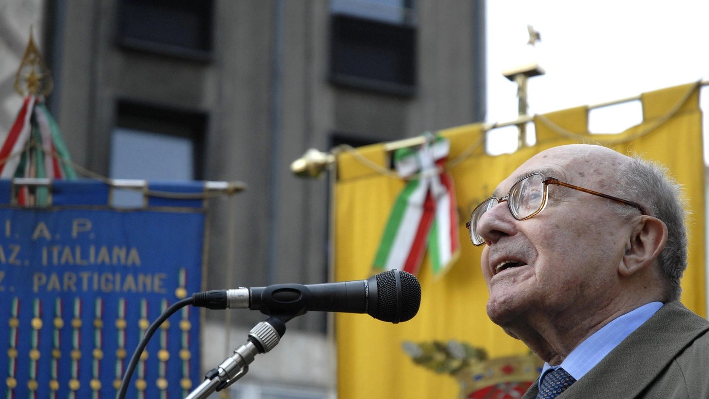 Agostino Casali, ex partigiano e presidente onorario Anpi (NEWPRESS)