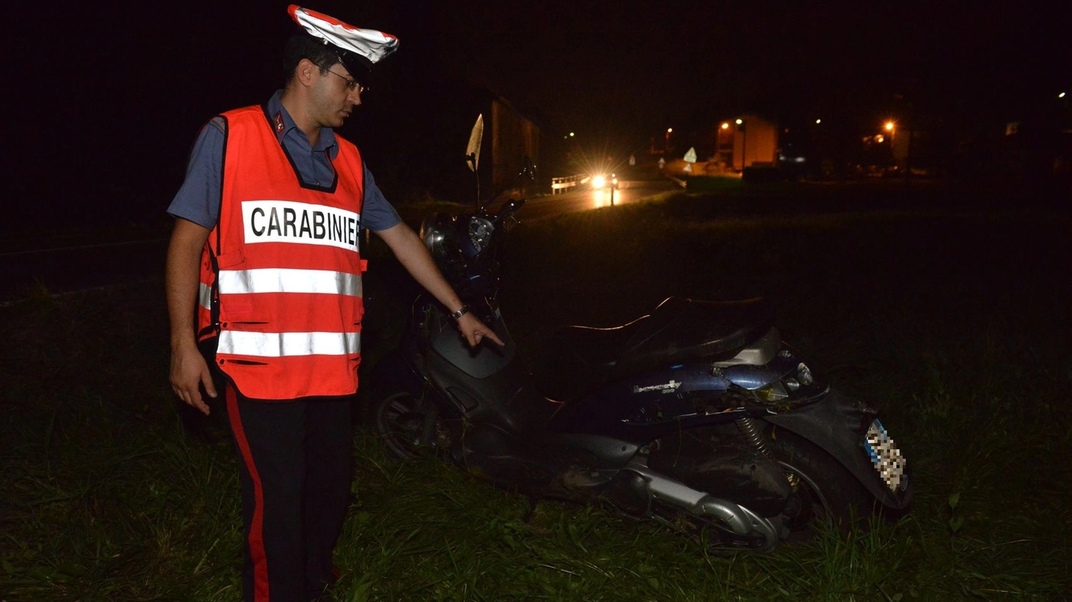 Il motorino sul quale viaggiava il 60enne di Brenta deceduto a Casalzuigno