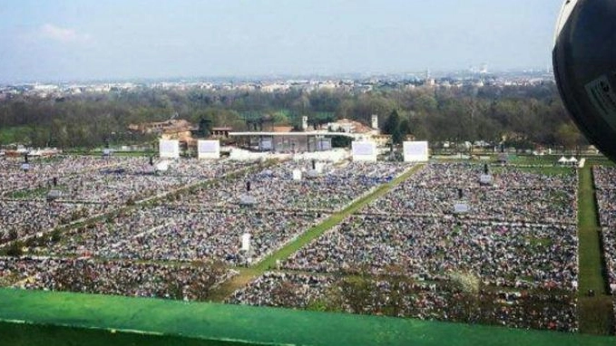 La folla del Parco di Monza