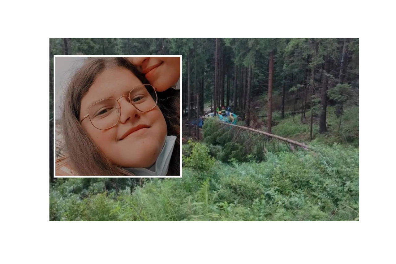 Chiara Rossetti e l'albero caduto sulla sua tenda nel campo scout in Val Camonica