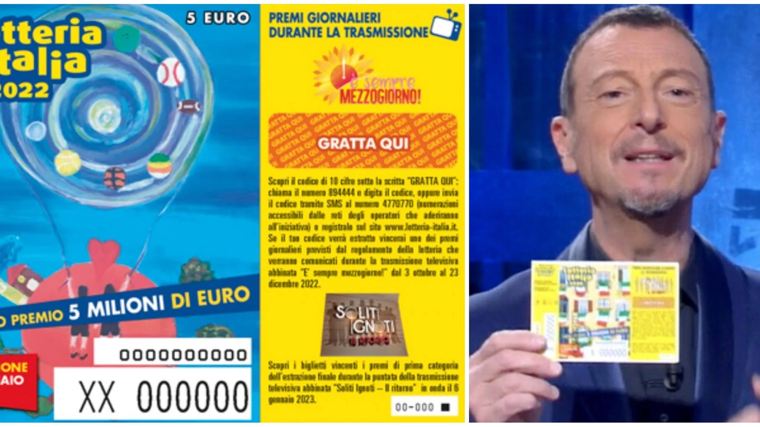 Lotteria Italia 2022, estrazione il 6 gennaio 2023