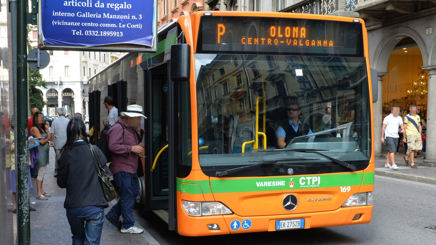Un autobus a Varese