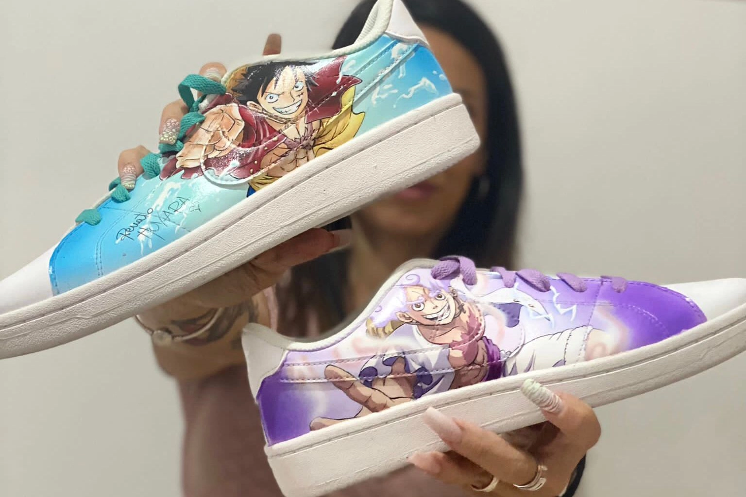 Scarpe dipinte da Desi Croce