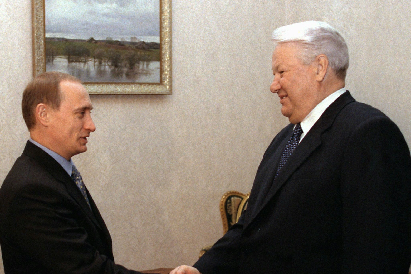 Putin con Eltsin