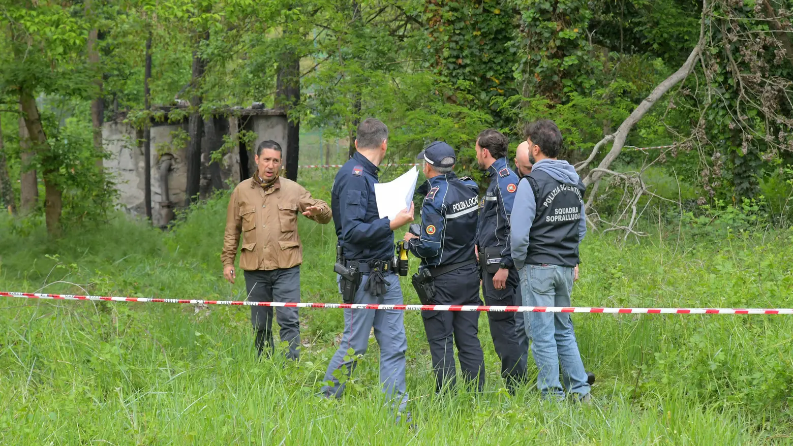 I rilievi sul luogo del ritrovamento I rilievi sul luogo del ritrovamento