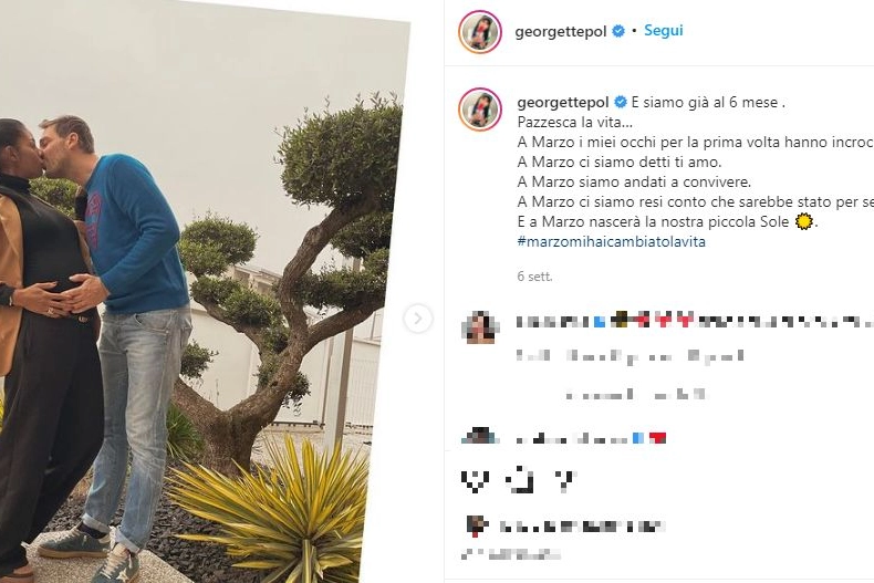 Georgette Polizzi e Davide Tresse (Foto Instagram)