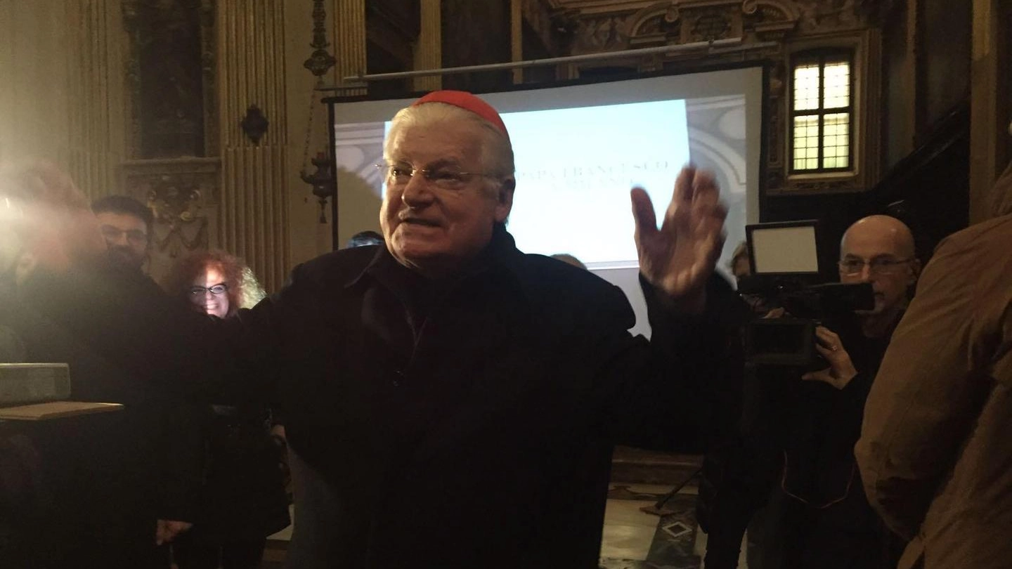 Il cardinale Angelo Scola all'incontro con i responsabili