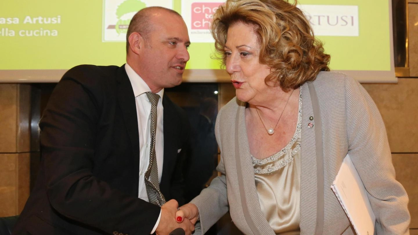 Diana Bracco con il Presidente della Regione Emilia-Romagna, Stefano Bonaccini