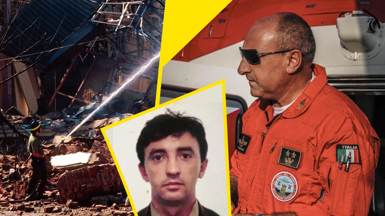 Paolo Bartoletti (grande a destra) e il collega Stefano Picerno, morto nella strage di via Palestro
