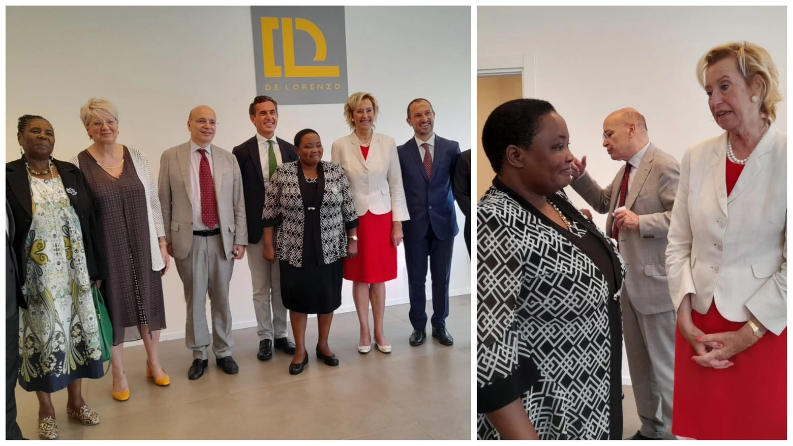 Letizia Moratti, presidente della Fondazione E4Impact, e la premier ugandese Robinah Nabbanja