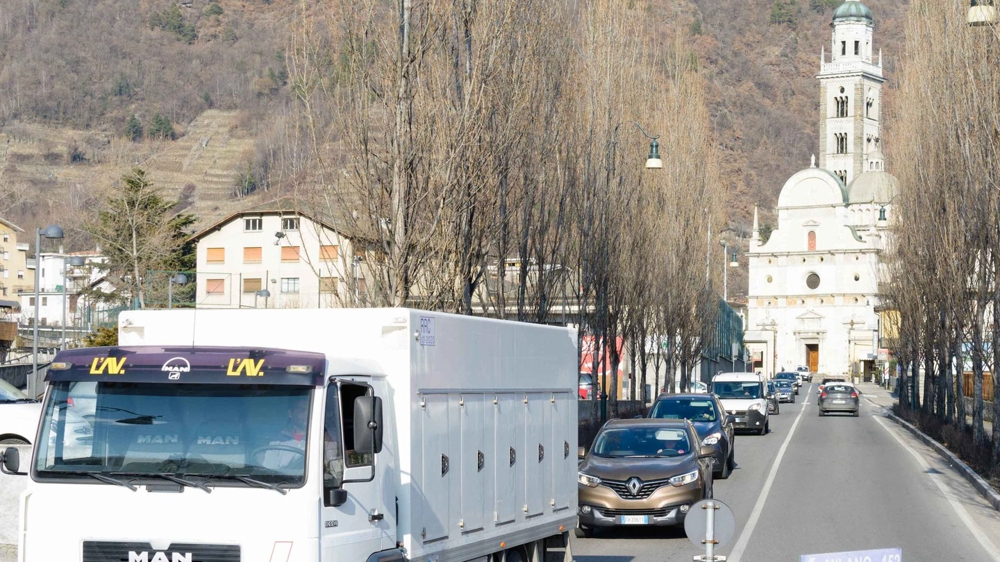 Viale Italia a Tirano