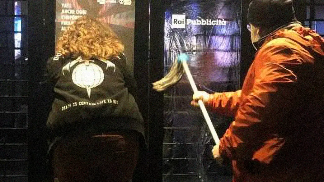 L'azione dimostrativa di Extinction Rebellion è avvenuta nella notte L'azione dimostrativa di Extinction Rebellion è avvenuta nella notte
