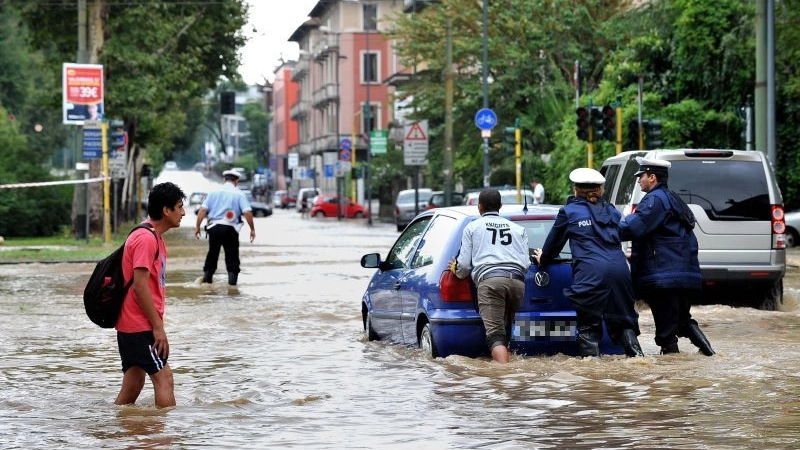 Esondazione del Seveso a Milano (foto archivio)