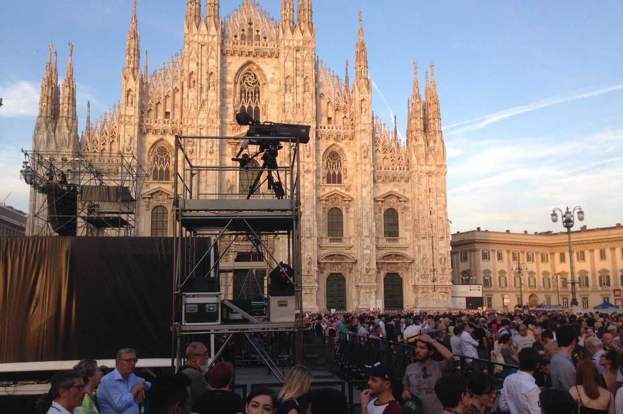 Piazza Duomo gremita per il Concerto per Milano