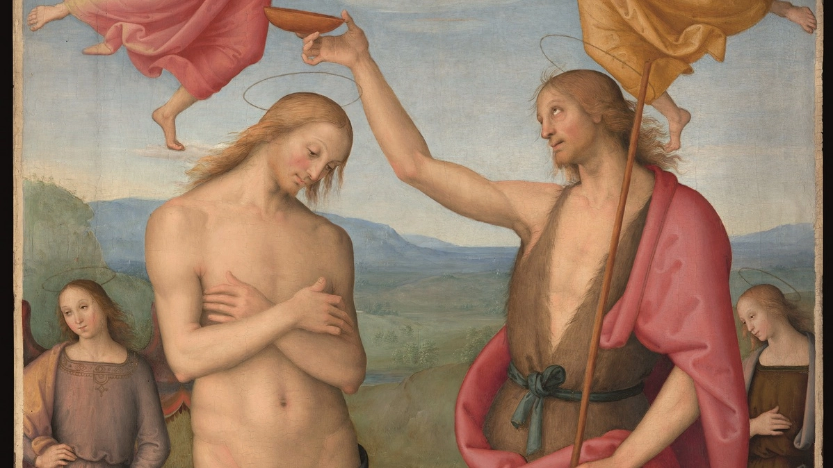 'Il Battesimo di Cristo' del Perugino
