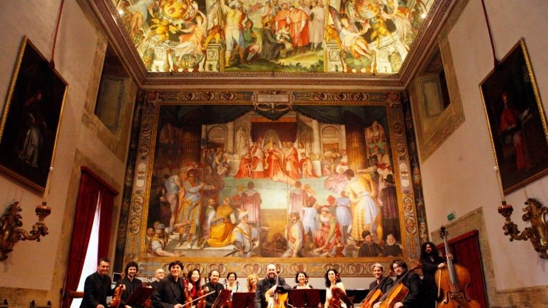 I Solisti di Pavia nella Sala degli affreschi del collegio Borromeo