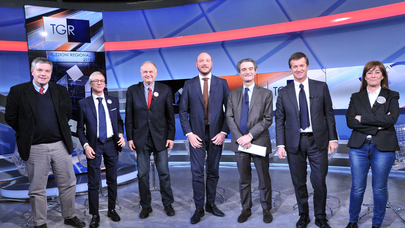 I candidati alle regionali in Lombardia (Newpress)