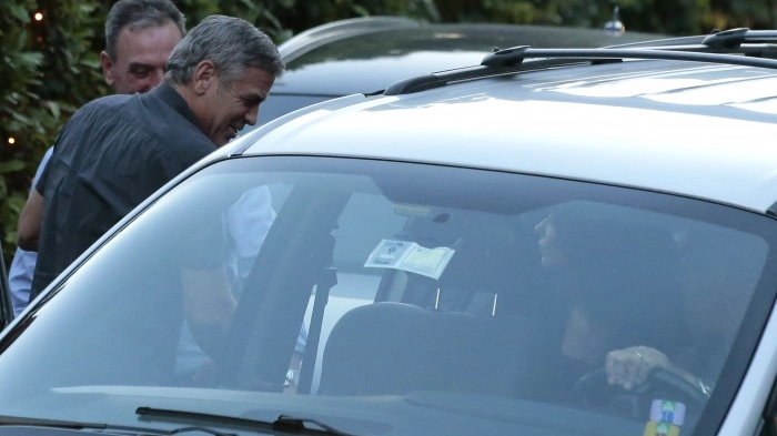 George Clooney a Cernobbio (Olycom)