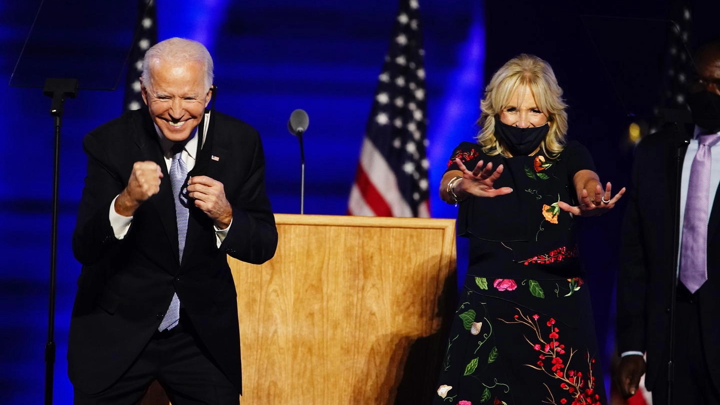 Joe Biden e la moglie Jill, il presidente Usa e la first lady (Ansa)