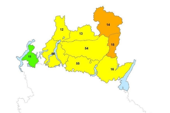 Rischio valanghe, la mappa dell'allerta della Protezione Civile