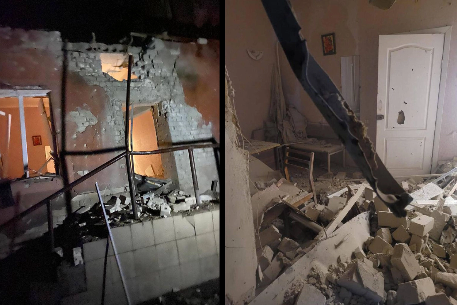 Kherson: il reparto maternità di un ospedale bombardato dai russi (Telegram / Ansa)