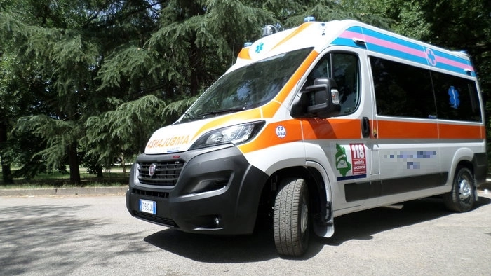 L'intervento di un'ambulanza