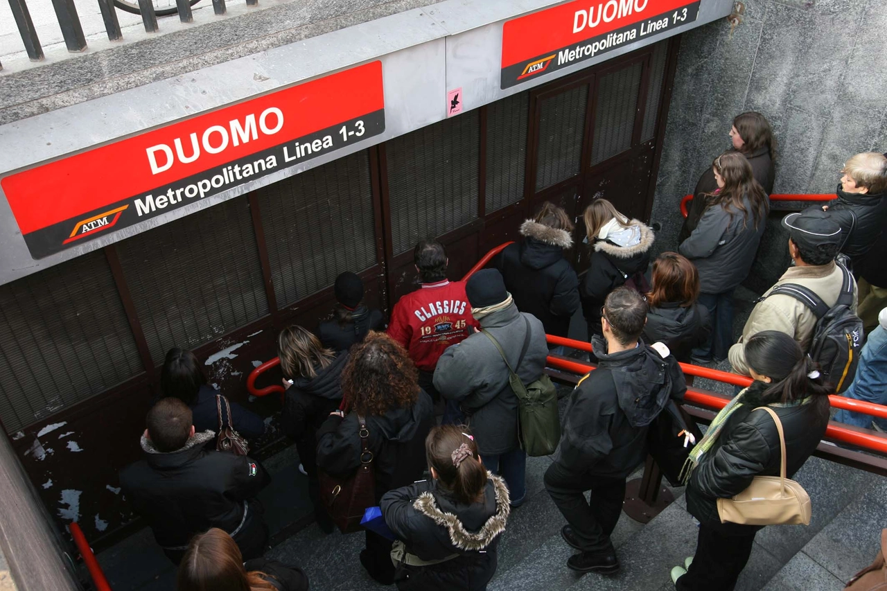 La stazione Duomo della metropolitana chiusa