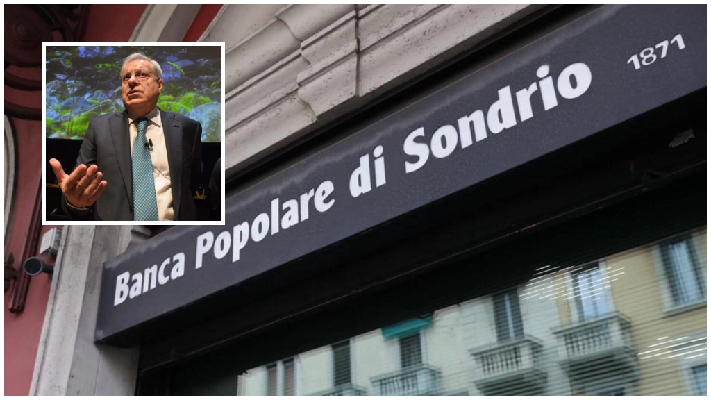 Nel riquadro Mario Alberto Pedranzini, amministratore delegato e direttore di Banca Popolare di Sondrio