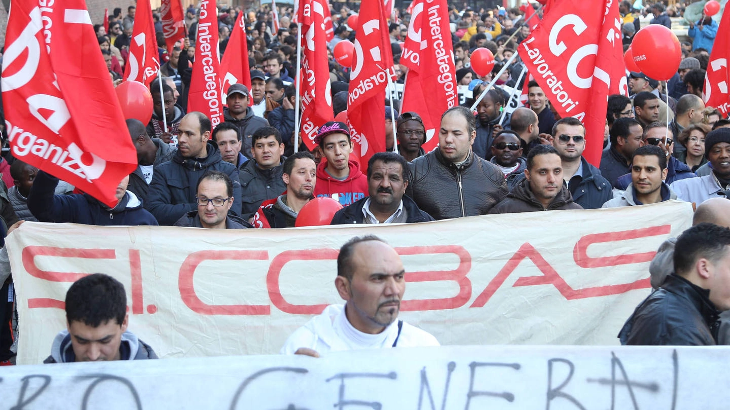 Una manifestazione del Si Cobas (foto di repertorio)