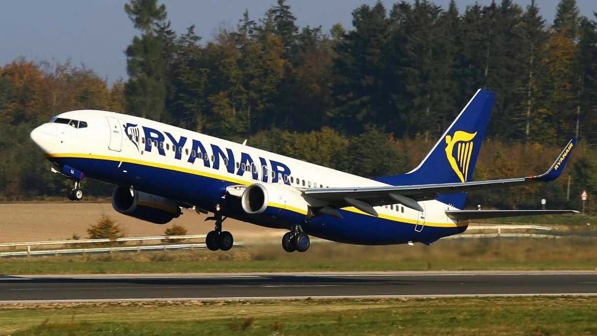 Un aereo della compagnia aerea low-cost Ryanair