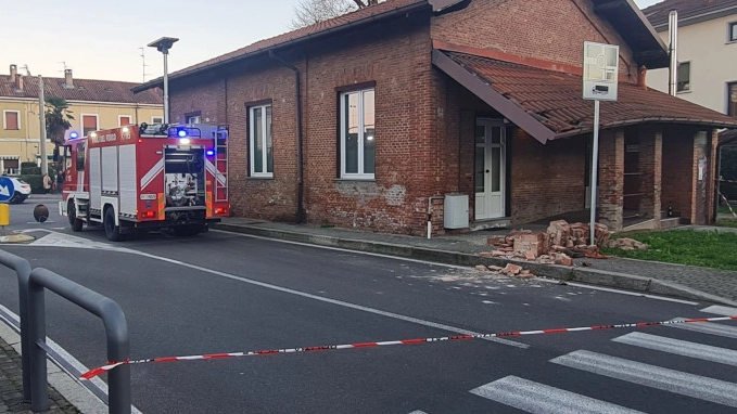 La scena dell'incidente a Casatenovo