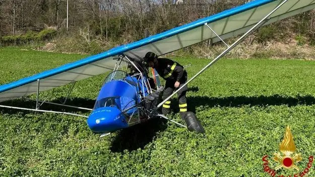 Il velivolo caduto