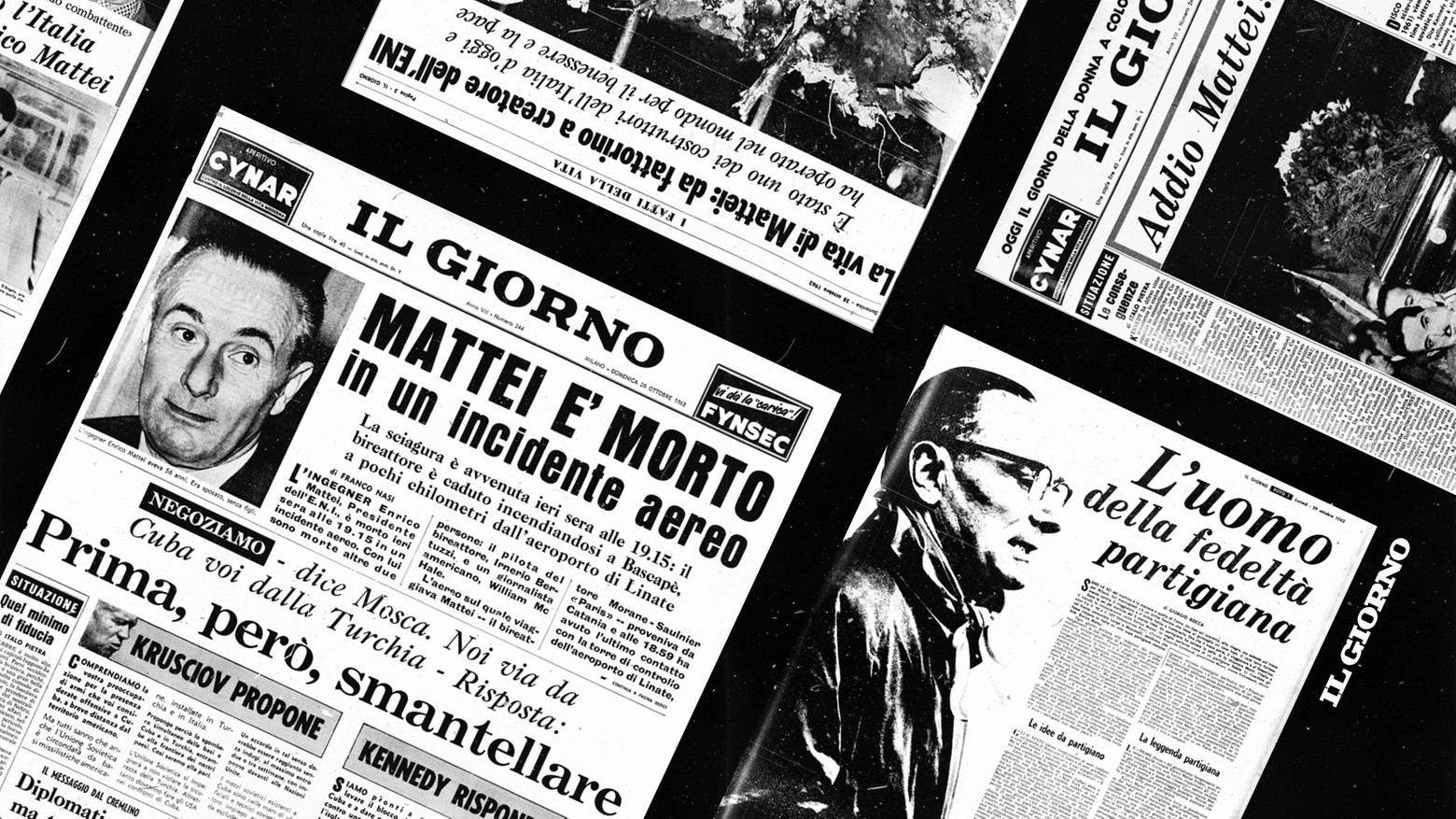 Enrico Mattei fondò il quotidiano Il Giorno nel 1956