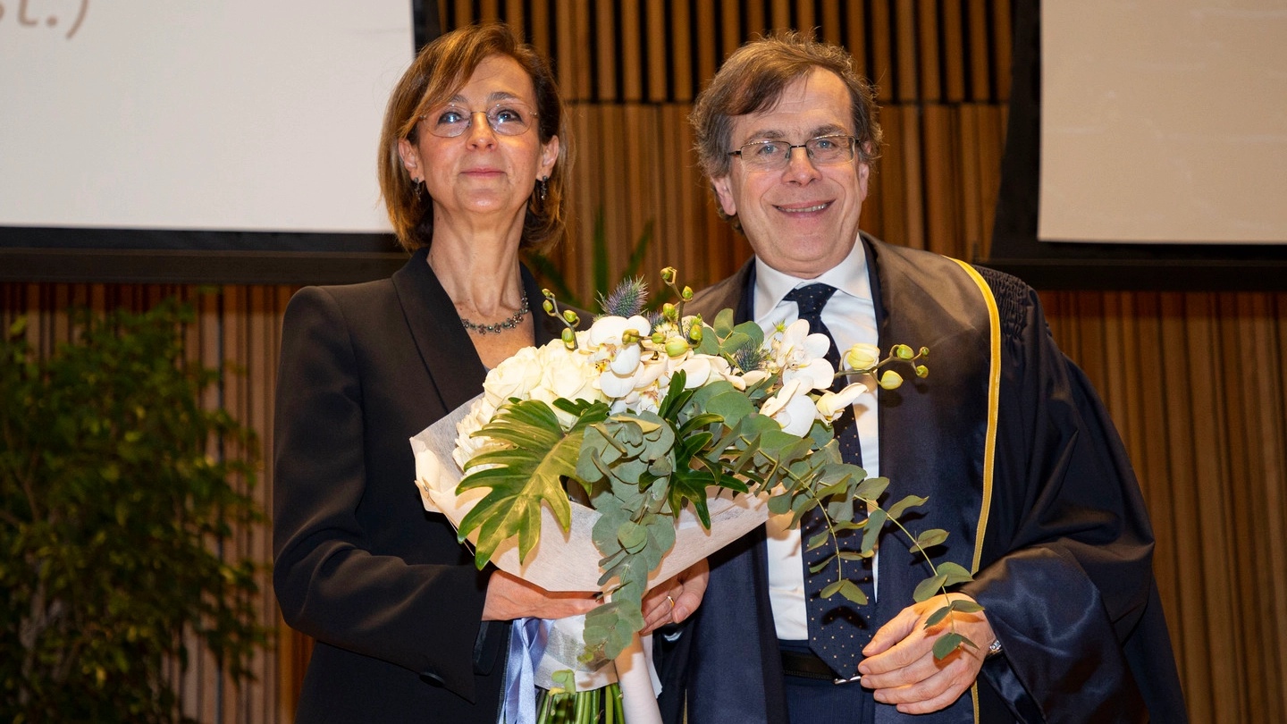 Marta Cartabia ed Elio Franzini all'inaugurazione dell'anno accademico