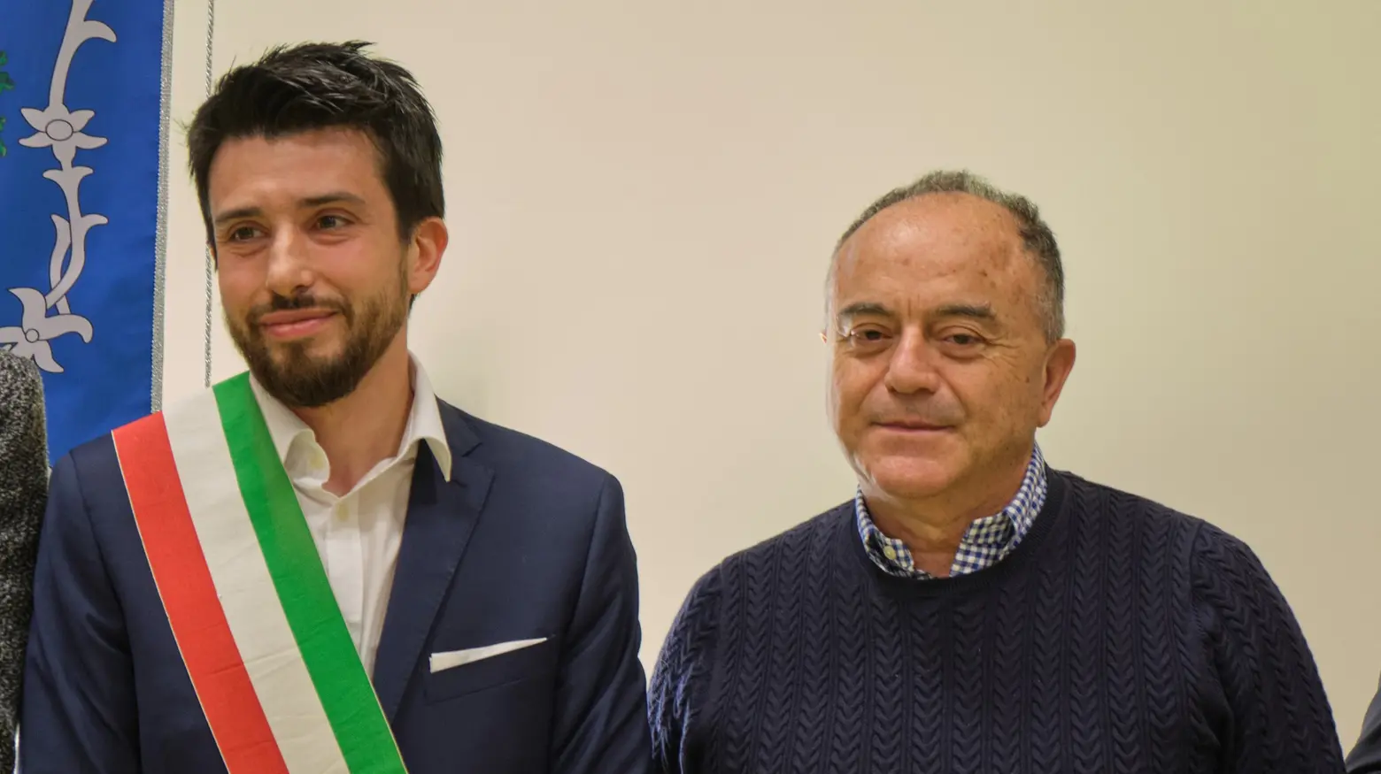 Il procuratore Nicola Gratteri col giovane sindaco di Canegrate Matteo Modica