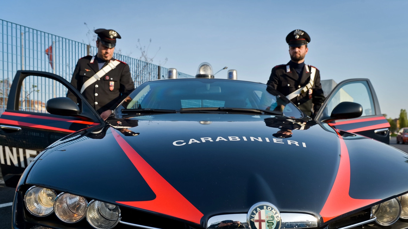 L'auto ha danneggiato l'auto nuova di zecca dei carabinieri (foto di repertorio)