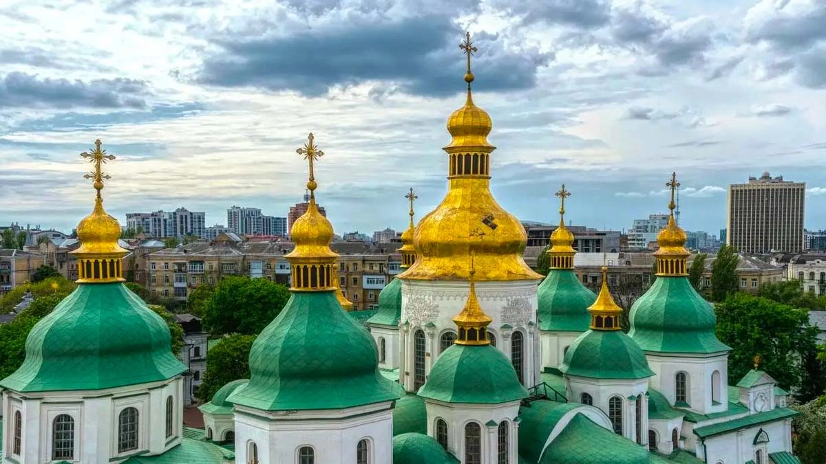La chiesa di Santa Sofia a Kiev, uno dei siti protetti dall'Unesco