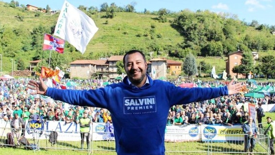 Matteo Salvini a Pontida 