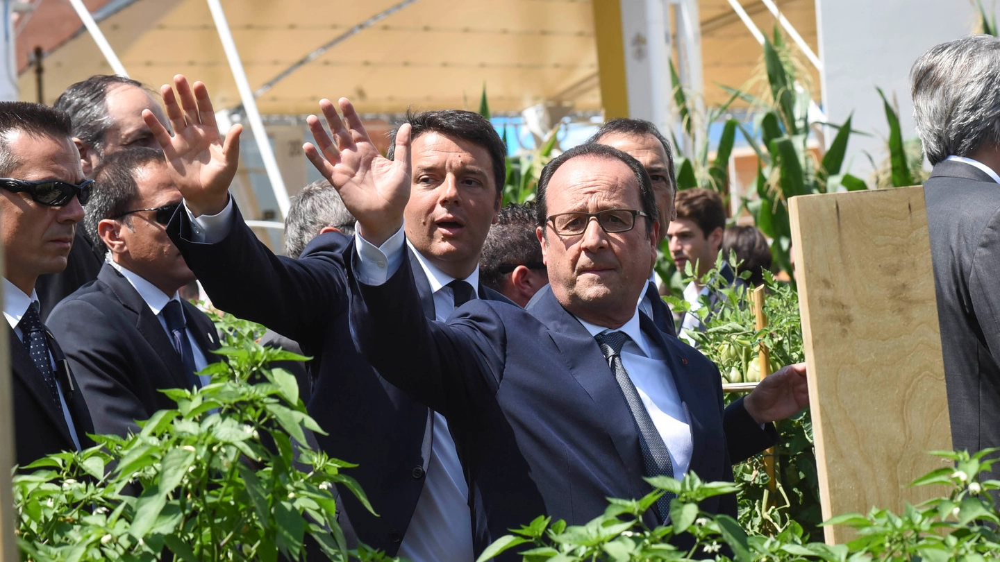 Il residente Hollande e il premier Renzi