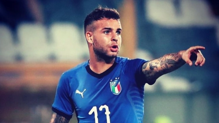 Marco Tumminello, 24 anni, con la maglia della Nazionale Under 21 (Instagram)