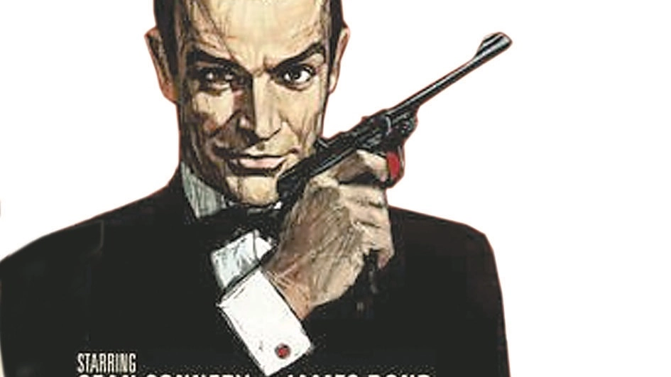 Una locandina del James Bond di Sean Connery